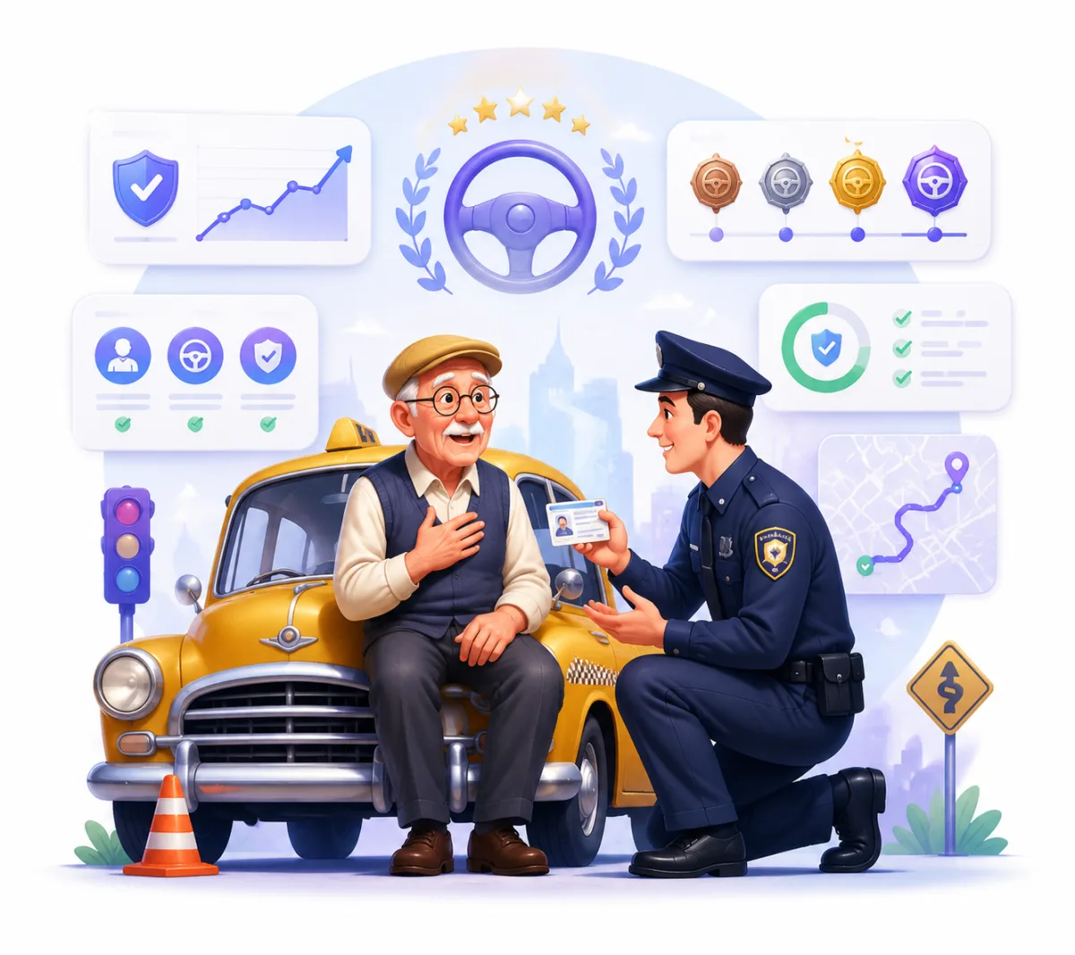 მძღოლი, რომელიც 70 წელზე მეტხანს მართავდა ავტომობილს მართვის მოწმობის გარეშე