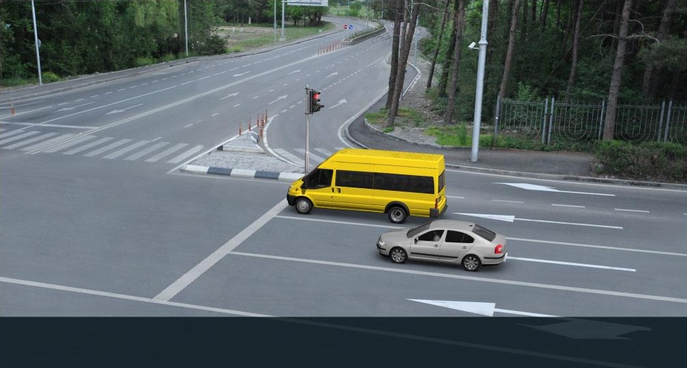 Which of the car drivers has stopped vehicle under Highway Code observation at restriction signal of the traffic light?