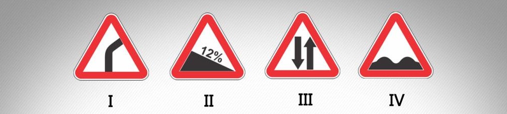 მოცემული საგზაო ნიშნებიდან რომელი იდგმება განმეორებით დაუსახლებელ პუნქტში?