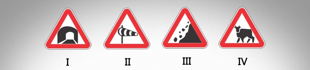 რა მანძილზე იდგემება მოცემული საგზაო ნიშნები დასახლებულ პუნქტში, სახიფათო მონაკვეთის დასაწყისამდე?